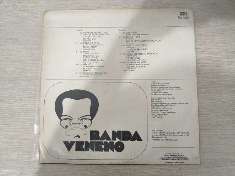 Lp Vinil Banda Veneno Internacional Erlon Chaves Vol. 4