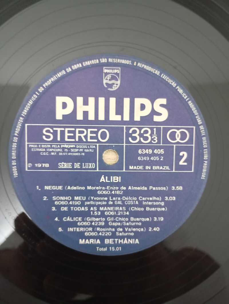 Lp Vinil Maria Bethânia Álibi