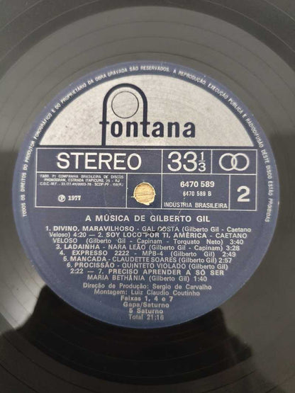 Lp Vinil Gilberto Gil A Música de