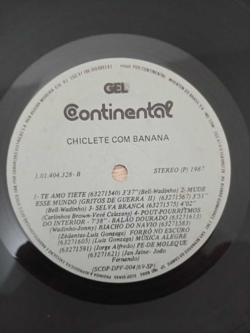 Lp Vinil Chiclete Com Banana Fé Brasileira Com Encarte