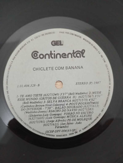 Lp Vinil Chiclete Com Banana Fé Brasileira Com Encarte