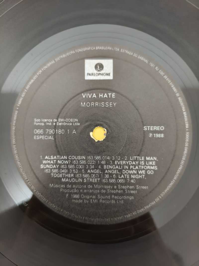 Lp Vinil Morrissey Viva Hate Com Encarte