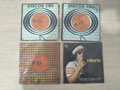 Compacto Vinil Lote 4 Unidades Roberto Carlos