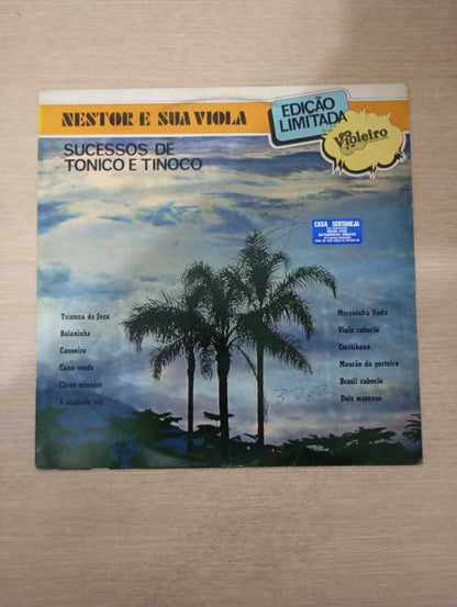 Lp Vinil Nestor e Sua Viola Sucessos de Tonico e Tinoco