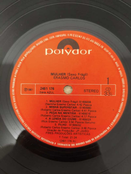 Lp Vinil Erasmo Carlos Mulher