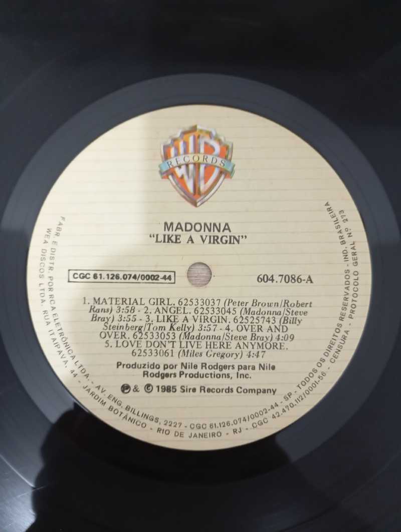 Lp Vinil Madonna Like A Virgin