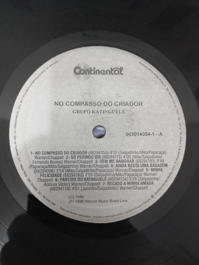 Lp Vinil Katinguelê No Compasso do Criador Com Encarte