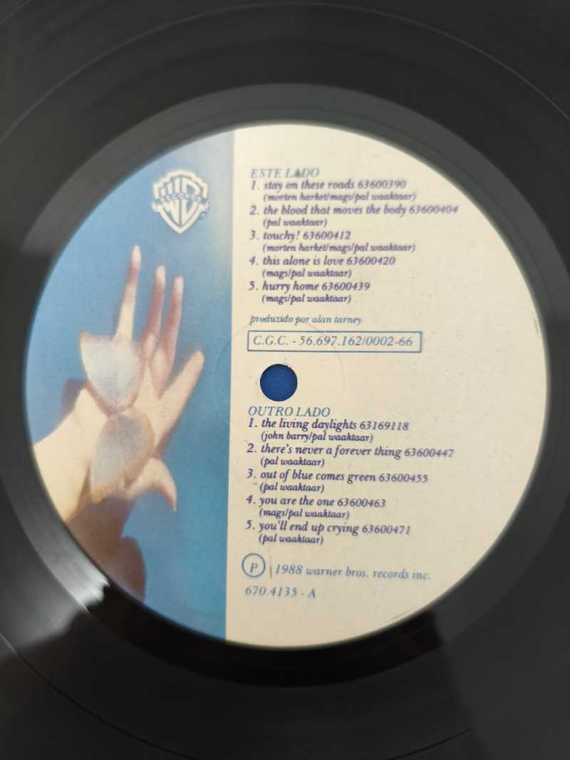 Lp Vinil a-ha Stay On These Roads Com Encarte