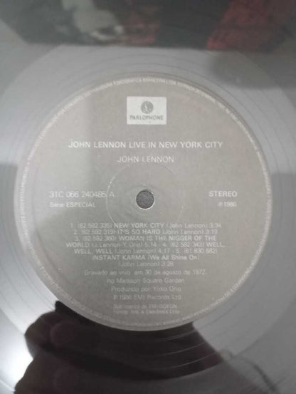 Lp Vinil John Lennon Live In New York City Com Encarte