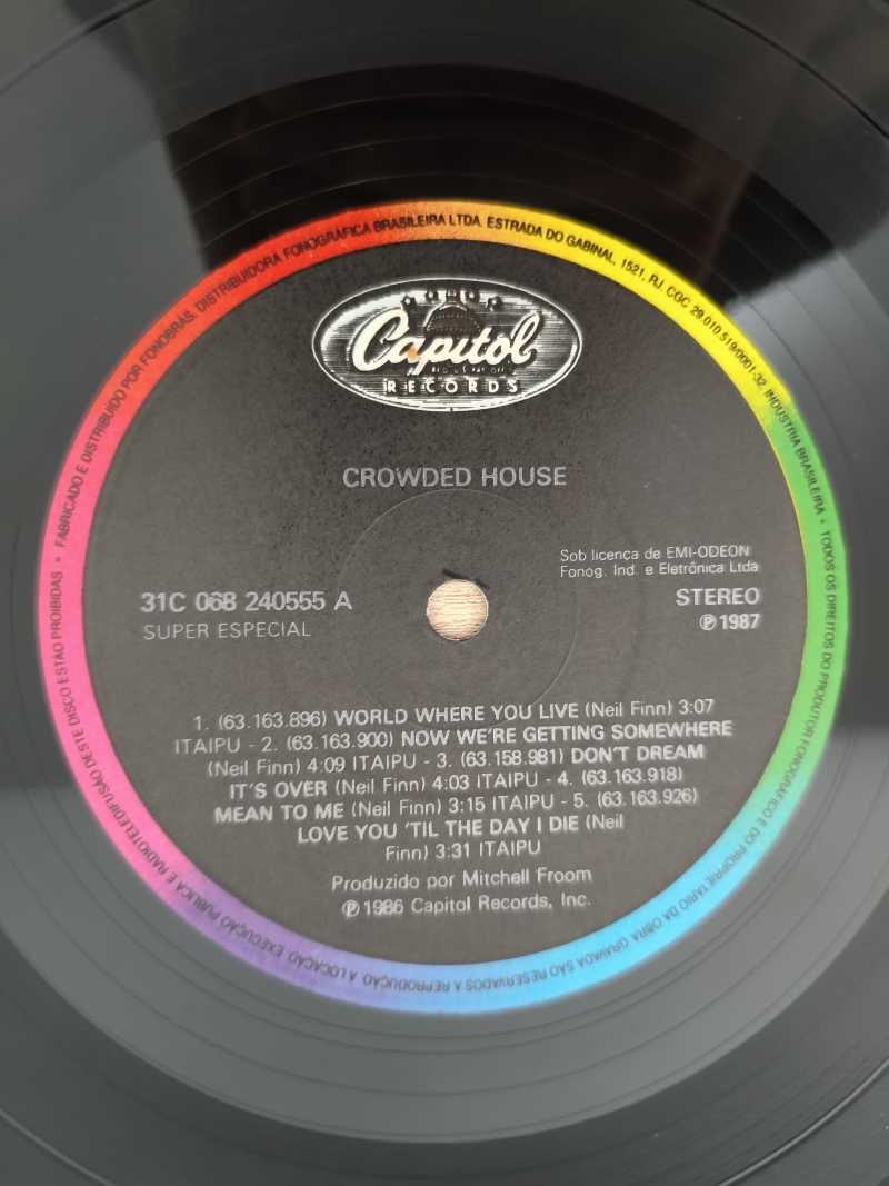 Lp Vinil Crowded House 1987