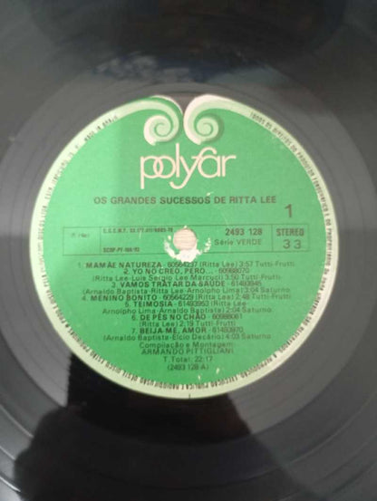 Lp Vinil Rita Lee Os Grandes Sucessos De Ritta Lee