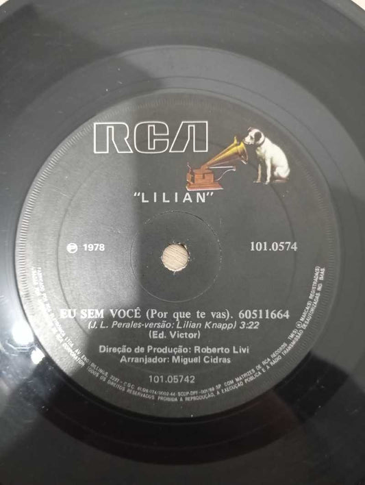 Compacto Vinil Lilian Knapp Sou Rebelde / Eu Sem Você