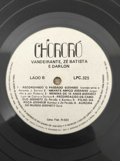 Lp Vinil Vandeirante Zé Batista E Darlon Fusção Preto