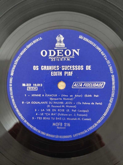 Lp Vinil Edith Piaf Os Grandes Sucessos de