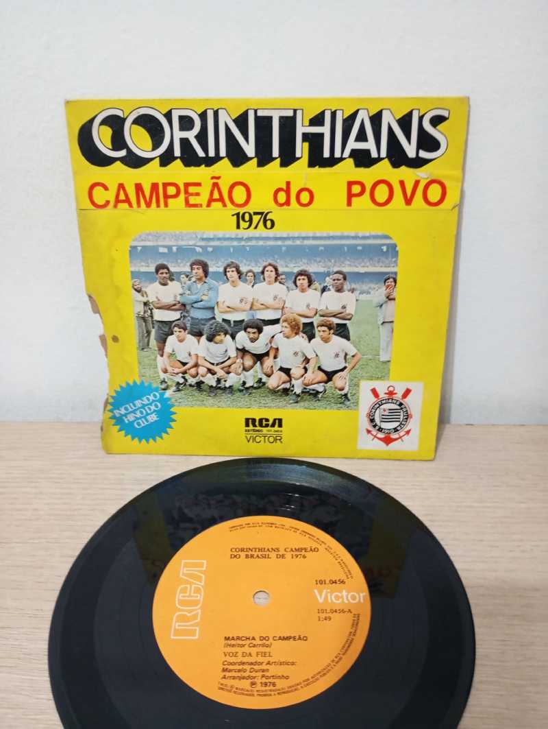 Compacto Vinil Corinthians Campeão do Povo 1976