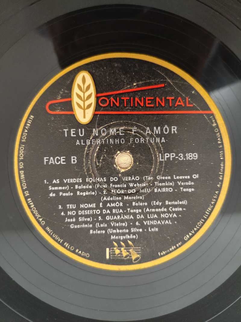 Lp Vinil Albertinho Fortuna Teu nome é amor