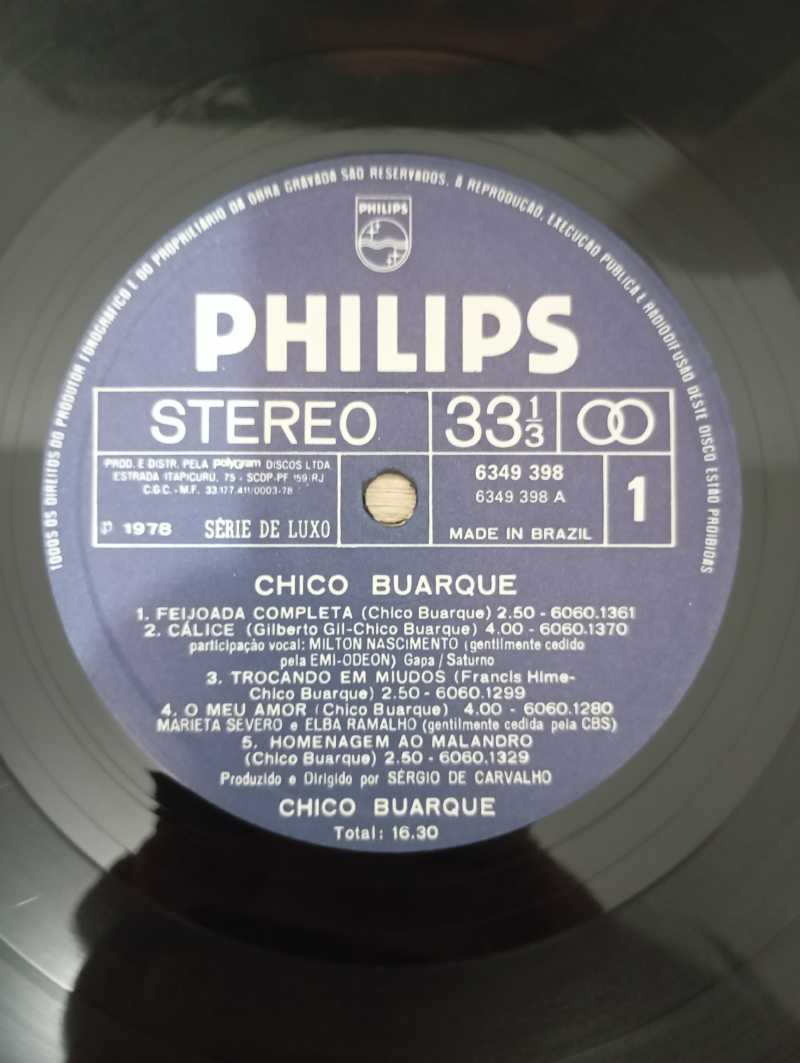 Lp Vinil Chico Buarque 1978