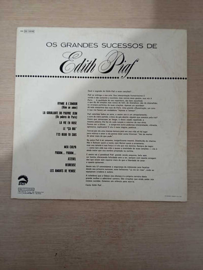 Lp Vinil Edith Piaf Os Grandes Sucessos de Edith Piaf