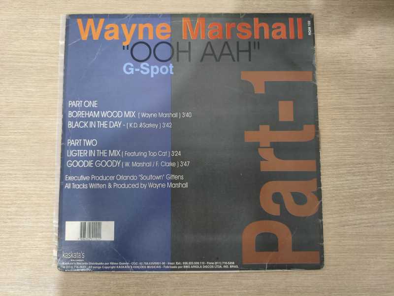 Lp Vinil Wayne Marshall Ooh Aah G-Spot