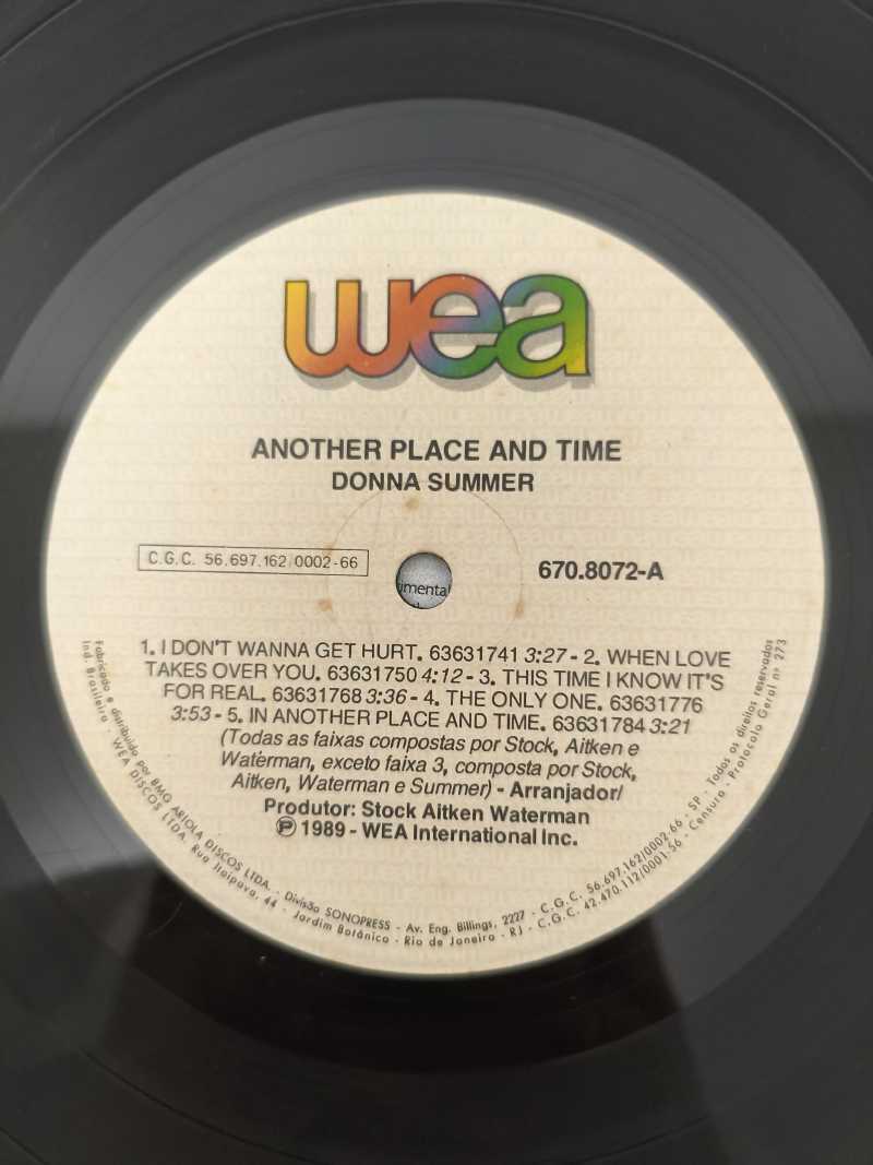 Lp Vinil Donna Summer Another Place And Time Com Encarte