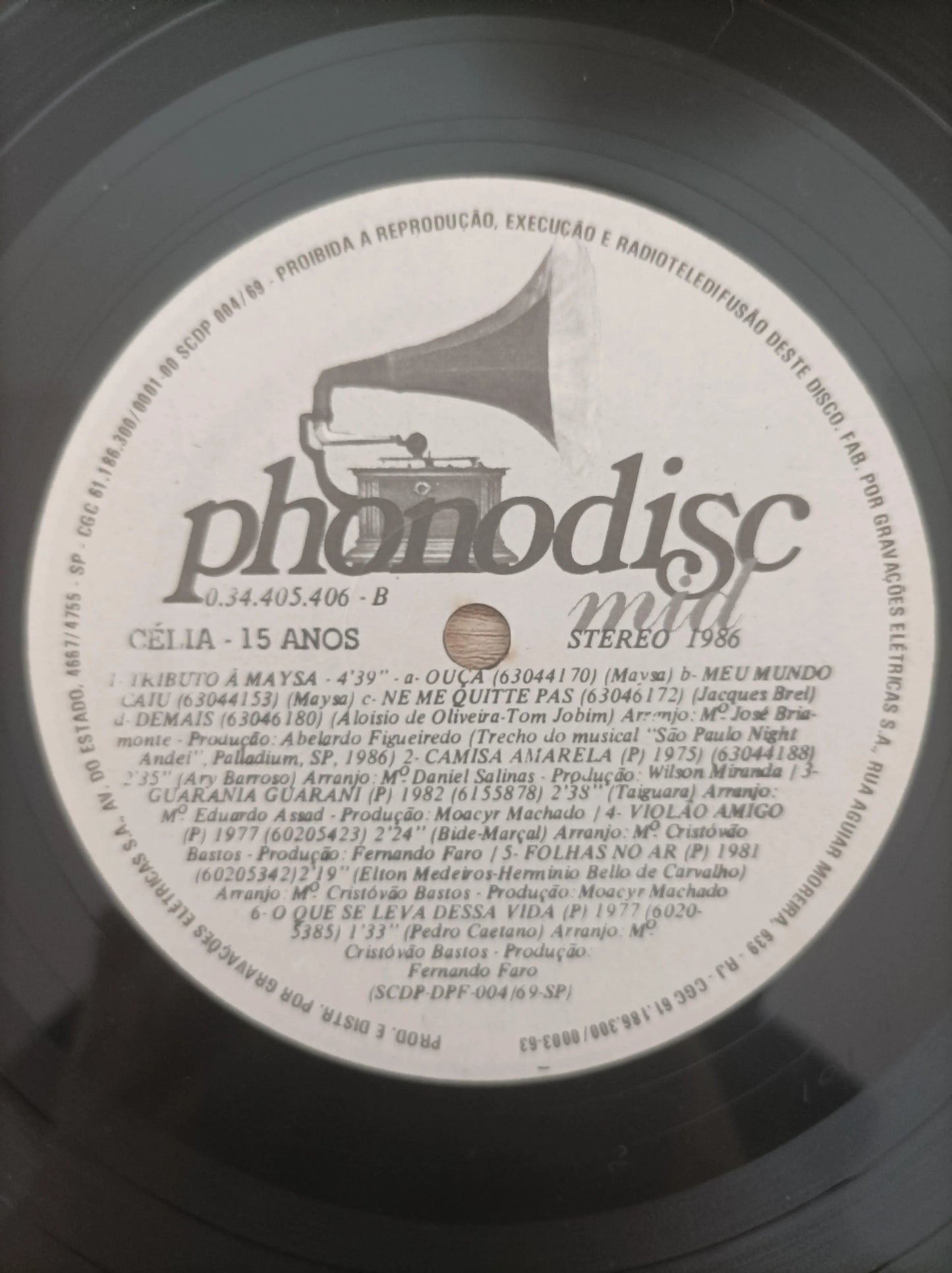 Disco Vinil 15 Anos Célia A