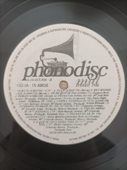 Disco Vinil 15 Anos Célia A