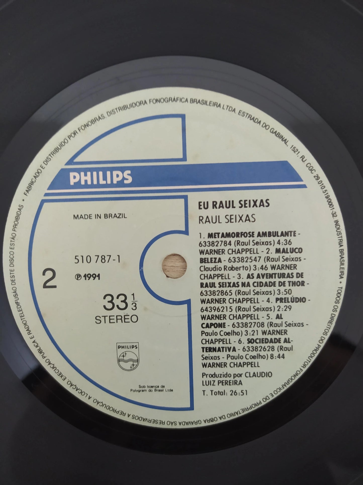 Lp Vinil Raul Seixas Eu Raul Seixas Praia Do Gonzaga, Leia