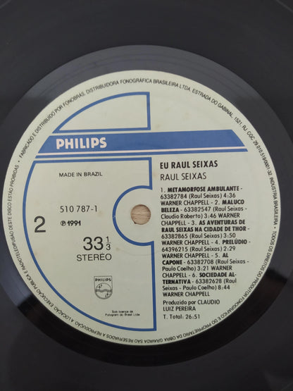 Lp Vinil Raul Seixas Eu Raul Seixas Praia Do Gonzaga, Leia