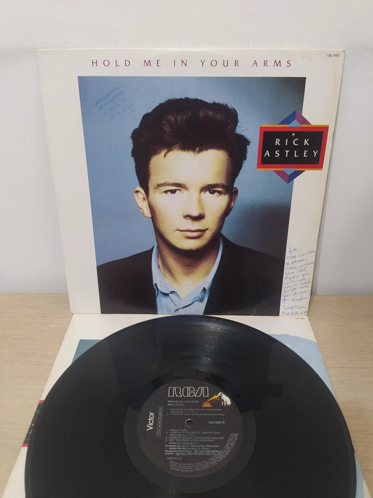 Disco Vinil Hold Me In Your Arms Rick Astley Com Encarte A