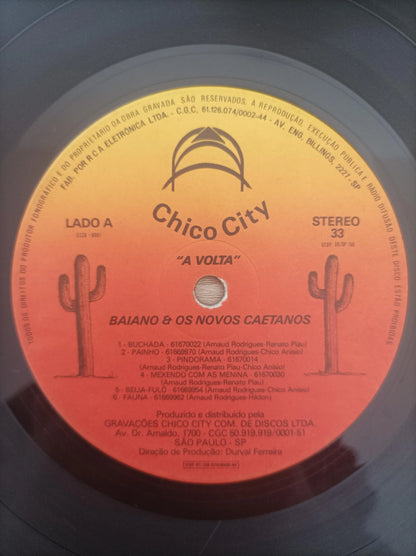 Lp Vinil Baiano & Os Novos Caetanos A Volta Com Encarte