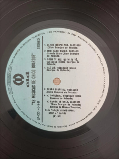 Lp Vinil Chico Buarque Talento Brasileiro 6 Músicas de