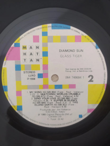 Lp Vinil Glass Tiger Diamond Sun Com Encarte