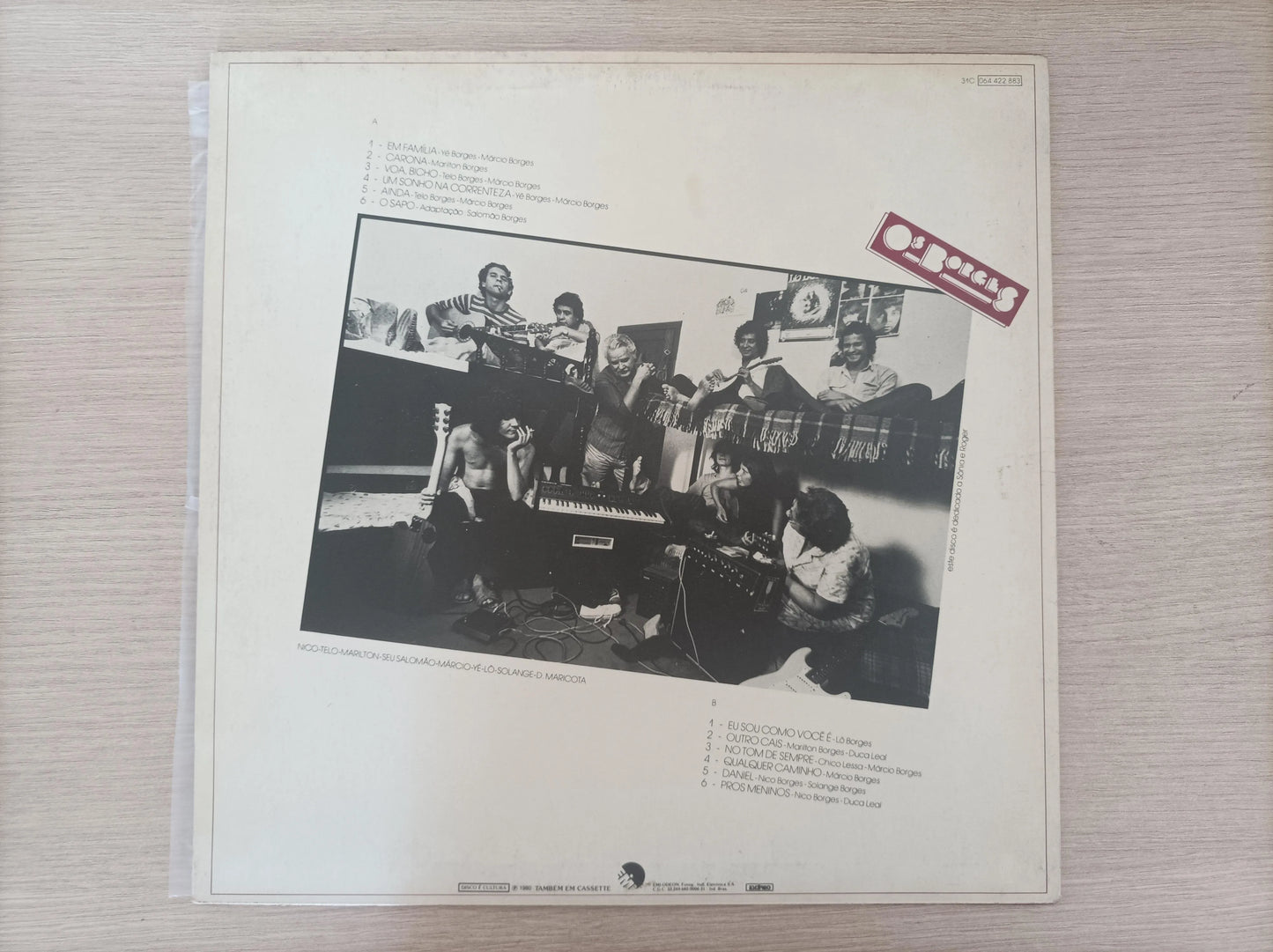 Lp Vinil Os Borges Os Borges Com Encartes