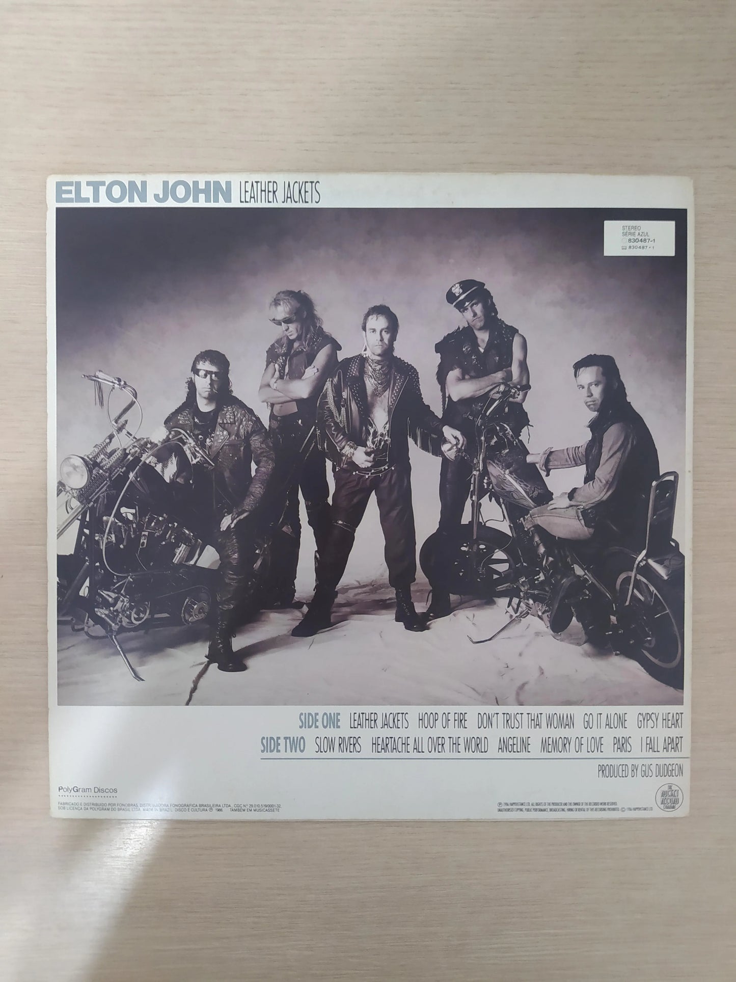 Lp Vinil Elton John Leather Jackets Com Encarte