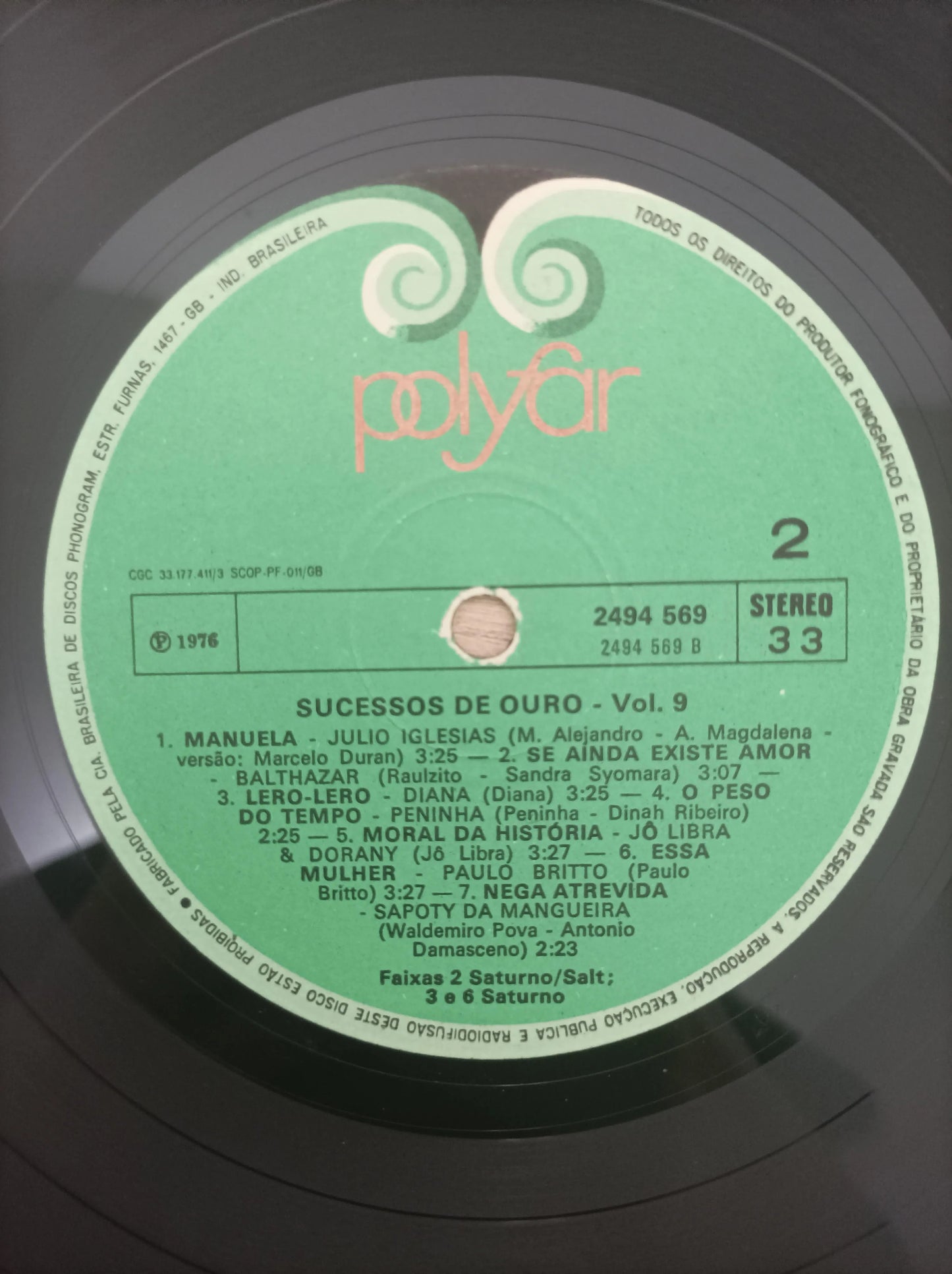 Lp Vinil Sucessos De Ouro Vol. 9