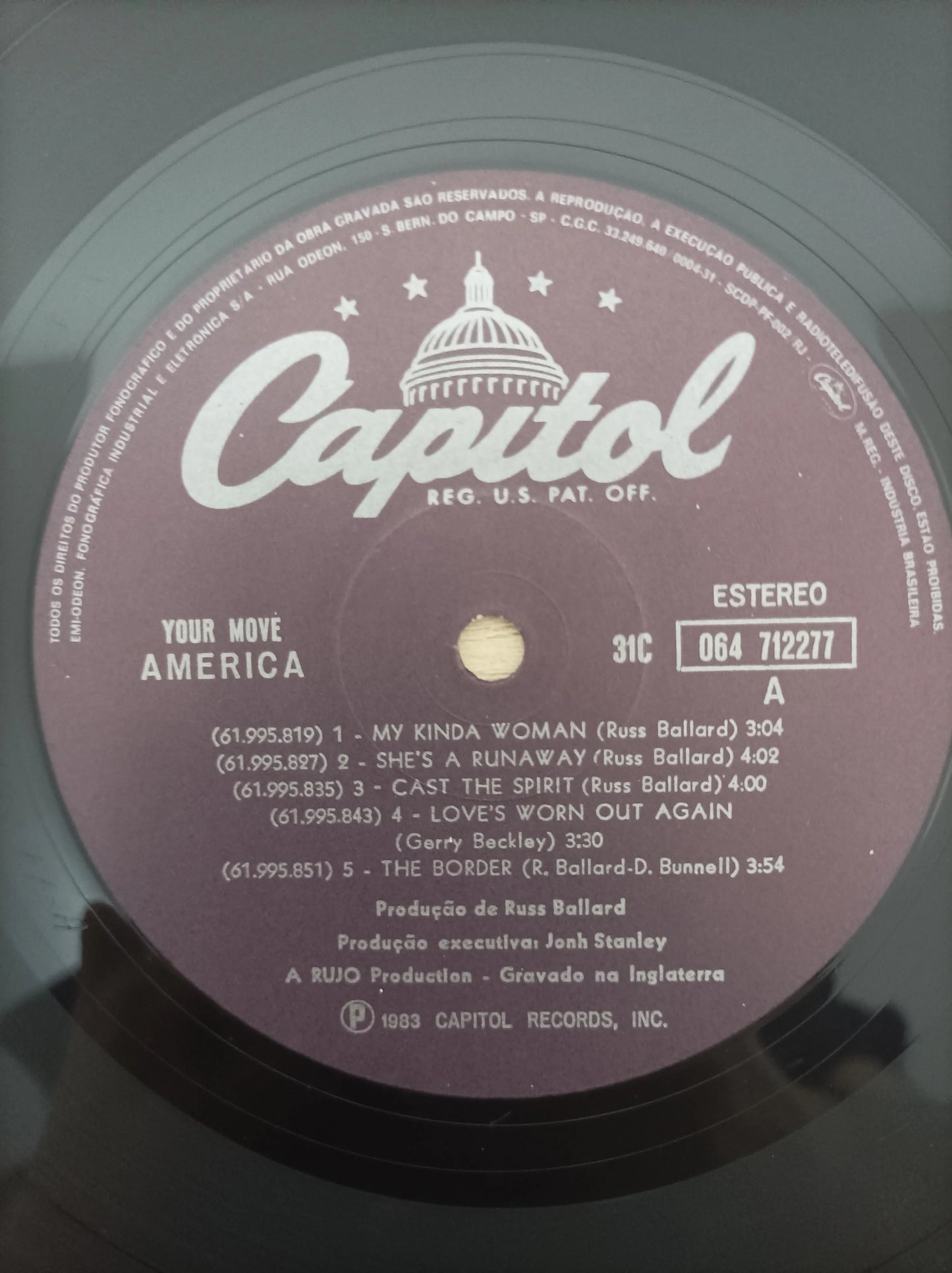 Disco Vinil Your Move America A