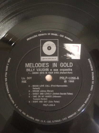 Lp Vinil Billy Vaughin Melodies in gold