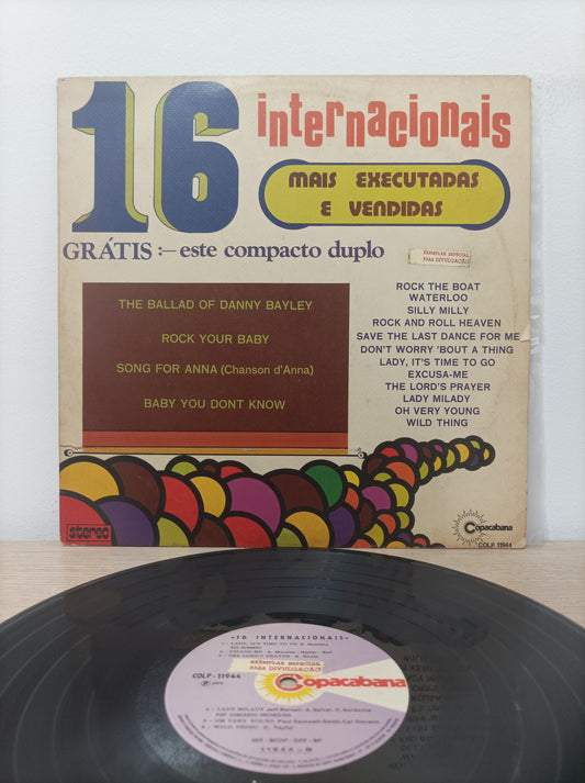 Lp Vinil 16 Internacionais Mais Executadas e Vendidas
