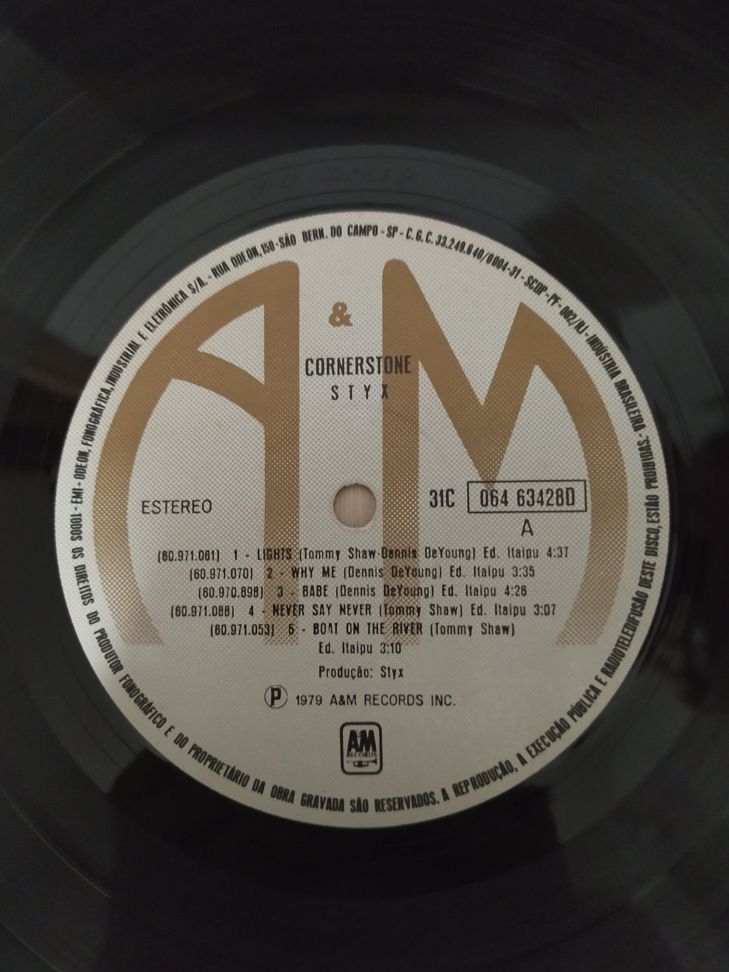 Lp Vinil Styx Cornerstone