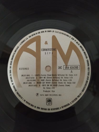 Lp Vinil Styx Cornerstone