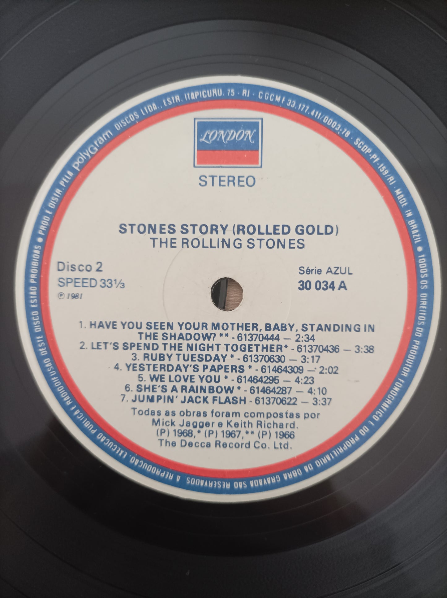 Lp Vinil The Rolling Stones Story Duplo Capa Dupla
