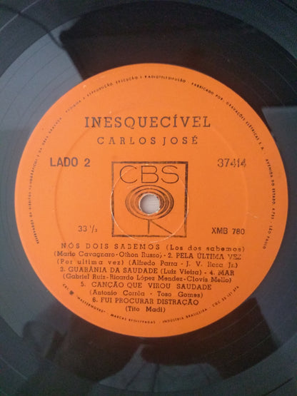 Lp Vinil Carlos José Inesquecível