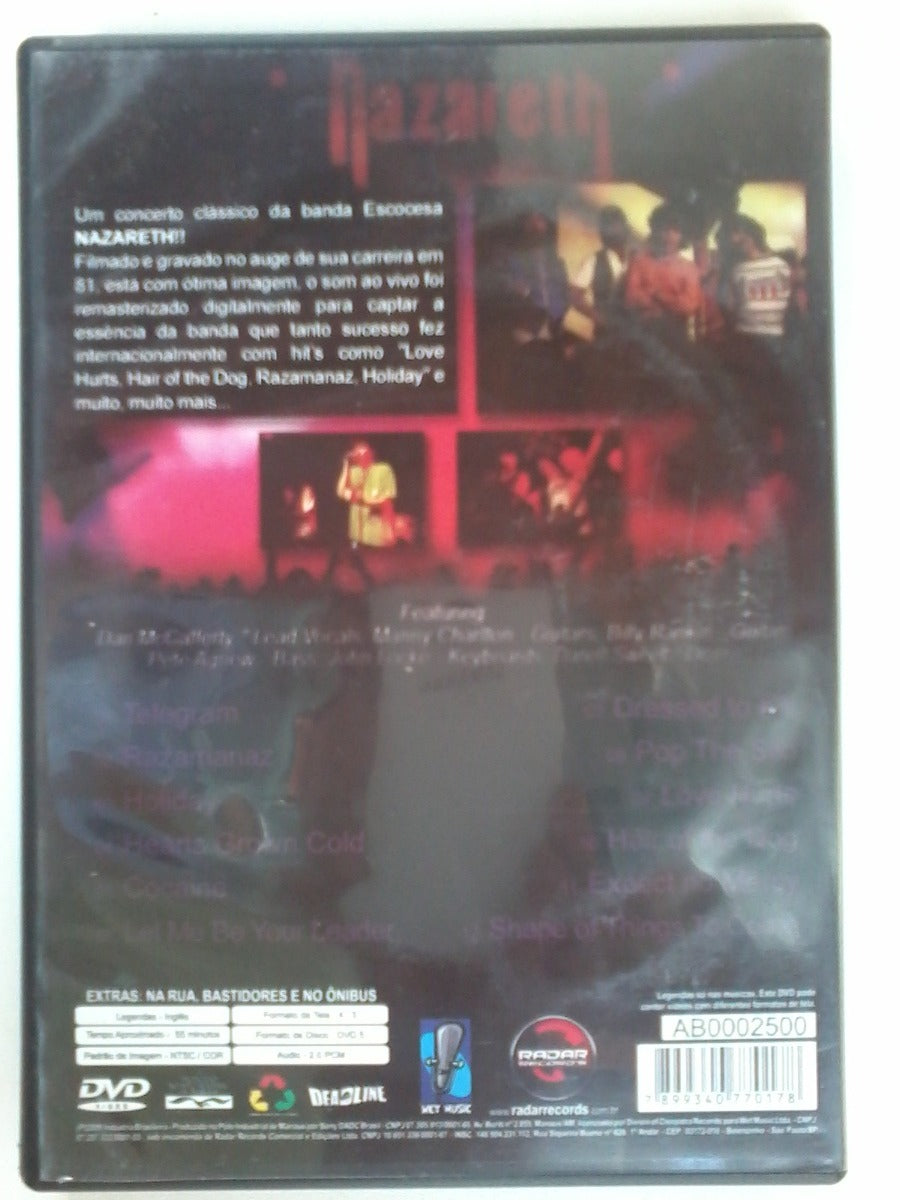 DVD - Nazareth Hair Of The Dog Live