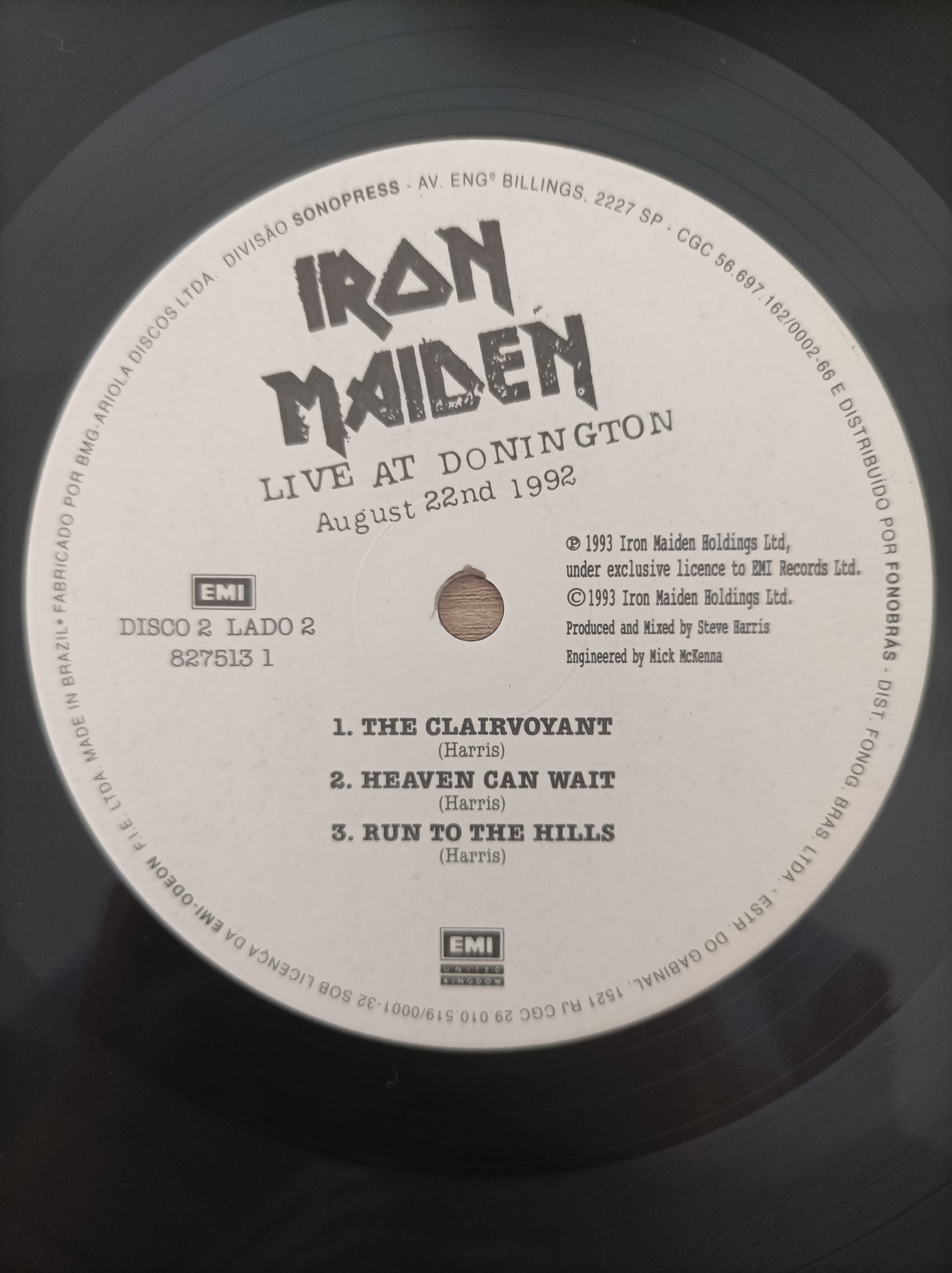 Lp Vinil Iron Maiden Live at Donington Triplo