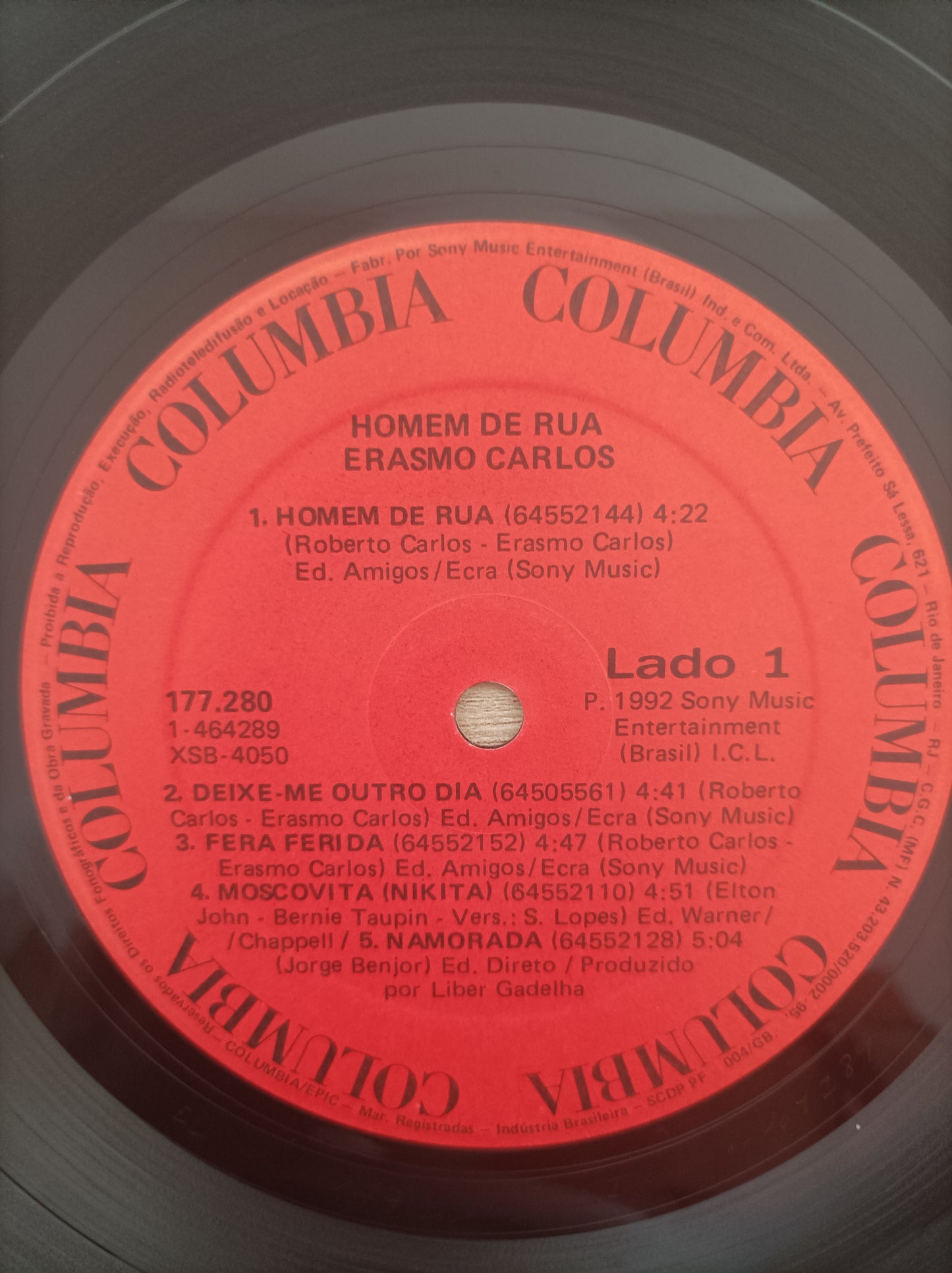 Lp Vinil Erasmo Carlos Homem de Rua Com encarte