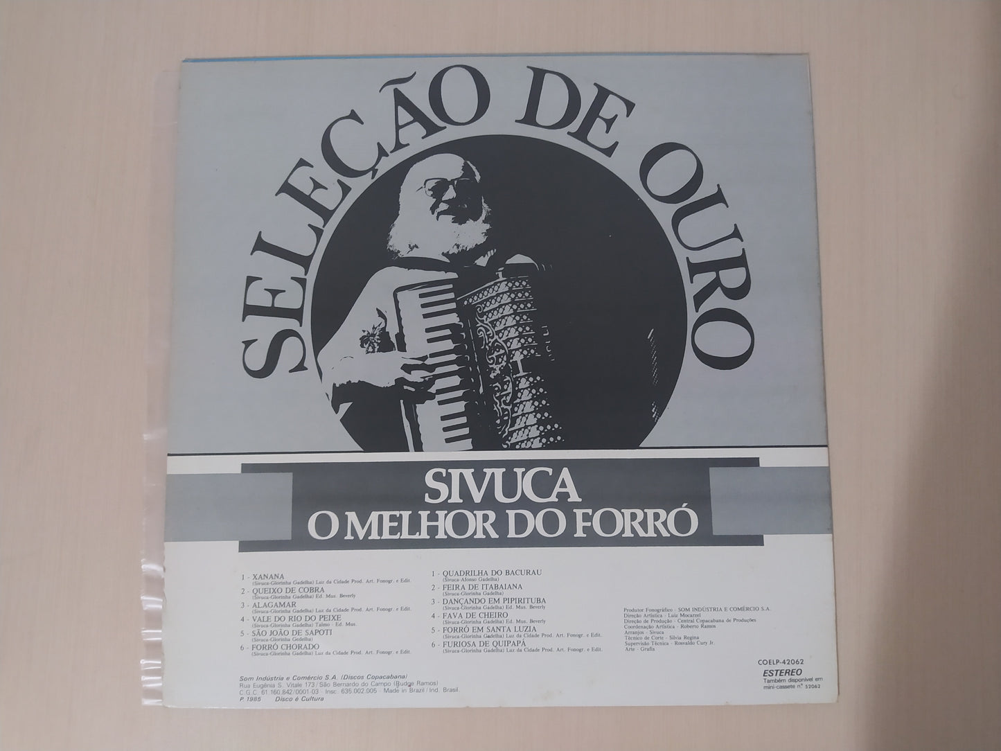 Lp Vinil Sivuca O Melhor Do Forró Seleção De Ouro