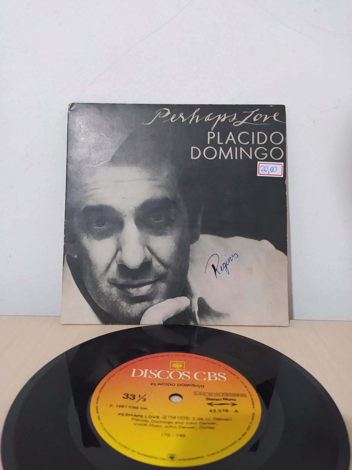 Lp Vinil Compacto Placido Domingo Perhaps Love