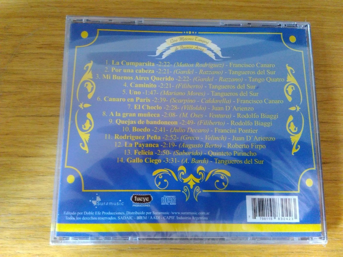 Cd Los Mejores Tangos De Buenos Aires Lacrado