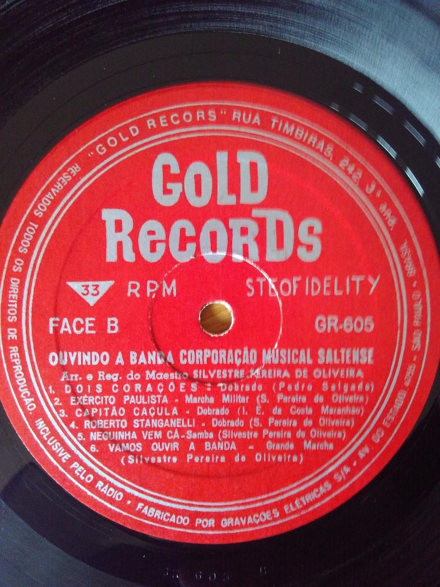 Lp Vinil Ouvindo A Banda Gold Records