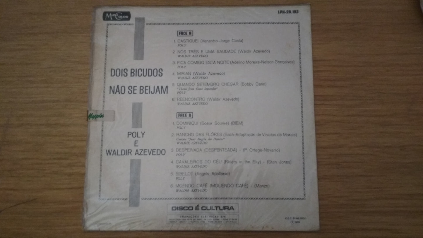 Lp Vinil Poly & Waldir Azevedo Dois Bicudos não se Beijam